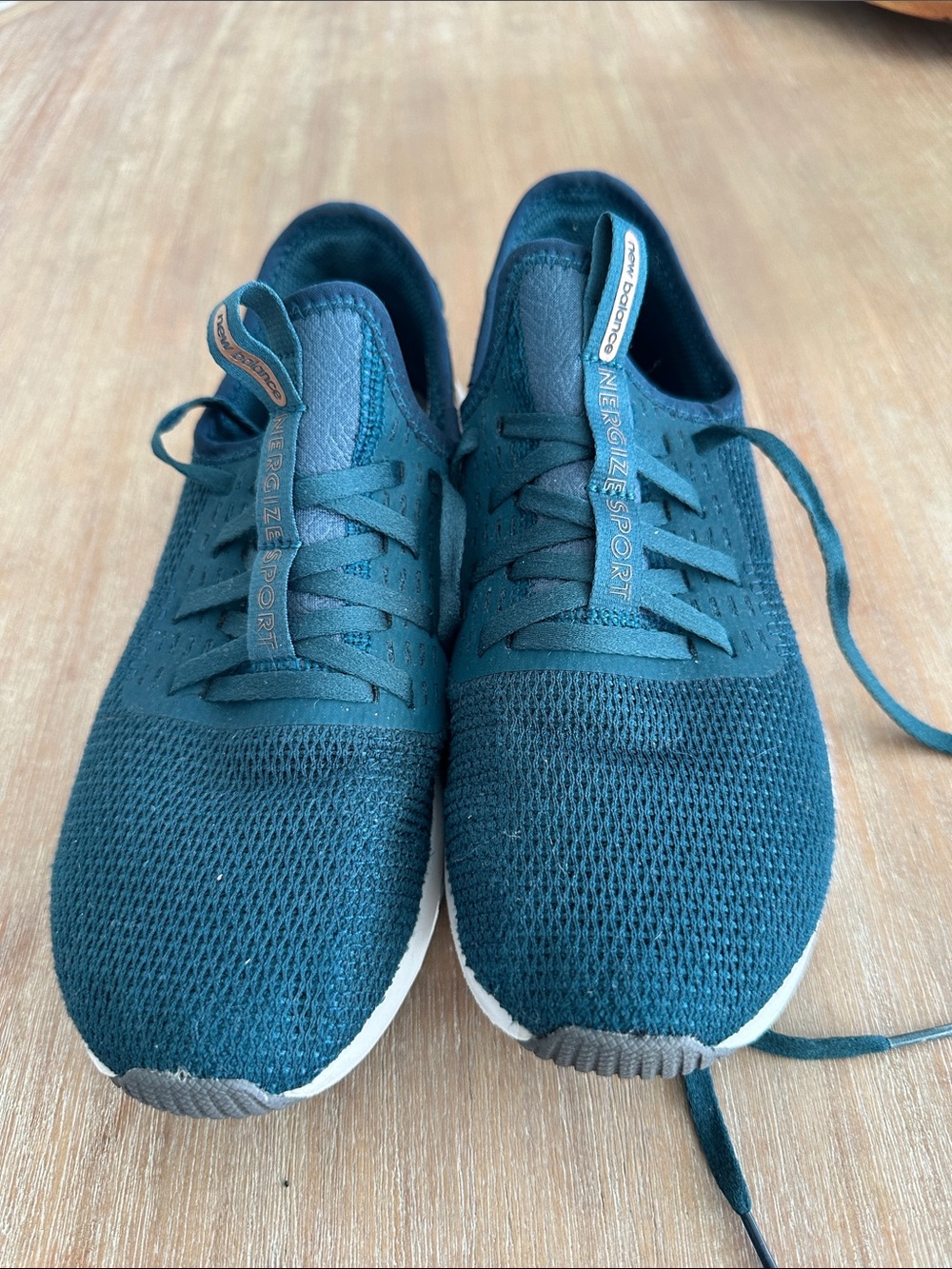 New Balance Teal Knit Slip-On Sneakers
